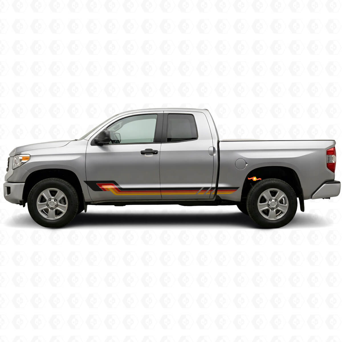 Vintage Style Side Stripes Vinyl Decal for Toyota Tundra 2007-2021