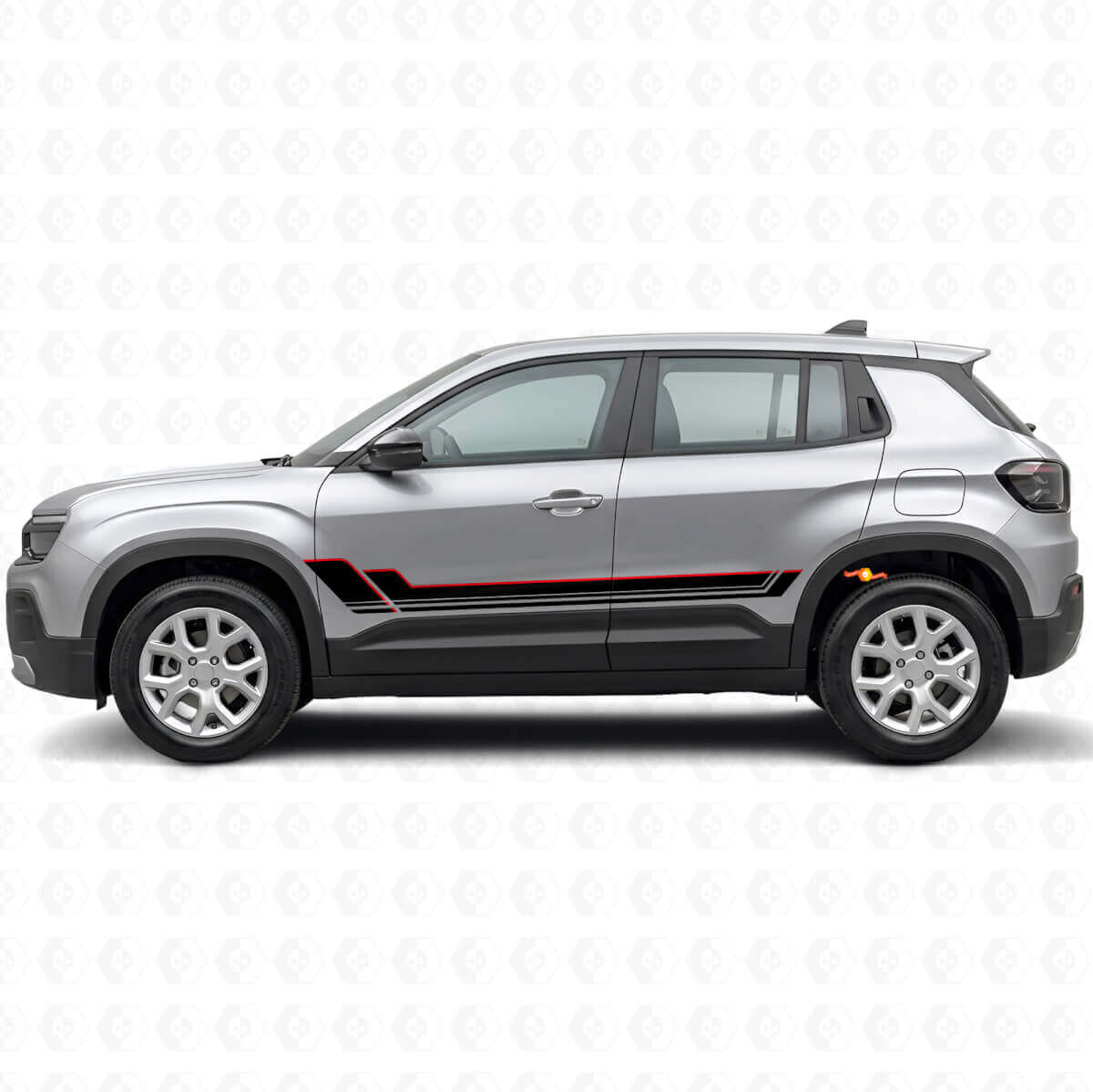Twin Stripes Doors Vinyl Decal Kit for Jeep Avenger 2023+