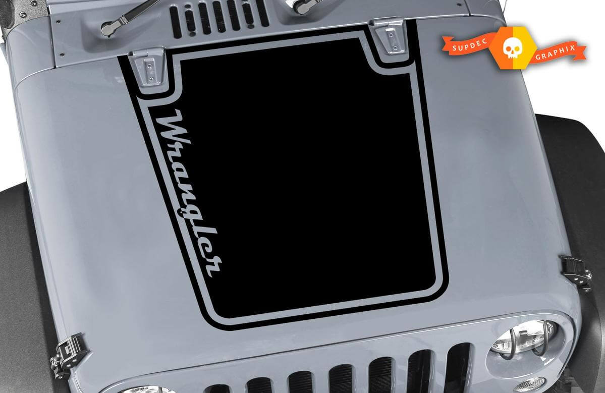 Classic Graphic Hood Vinyl Decal Sticker for Jeep Wrangler CJ YJ TJ JK