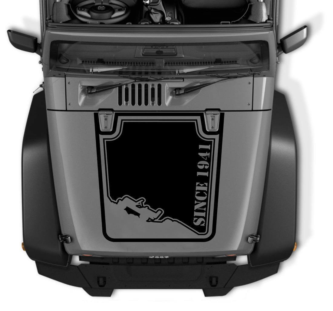 Mountain Hood Graphic Vinyl Decal Sticker for Jeep Wrangler TJ CJ YJ JK