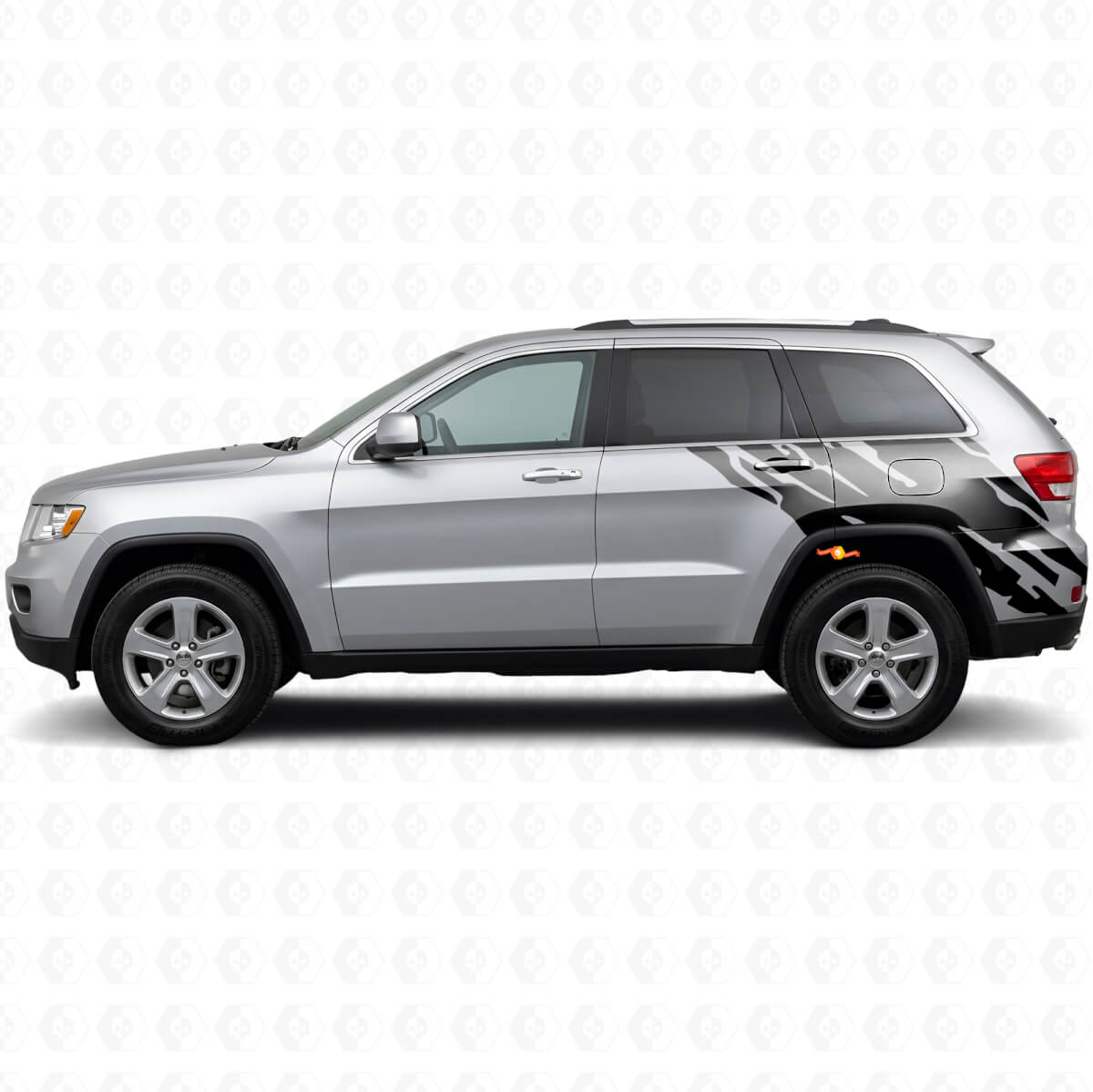Mud Splash Graphic Rear Side Vinyl Decal for Jeep Grand Cherokee 2011-2021