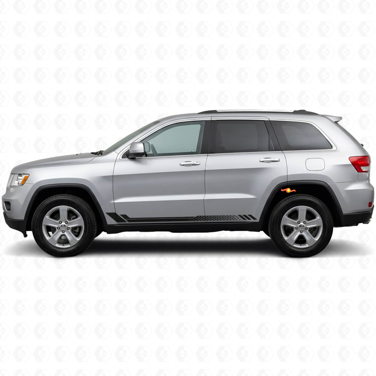 Honeycomb Stripes Side Vinyl Decal for Jeep Grand Cherokee 2011-2021