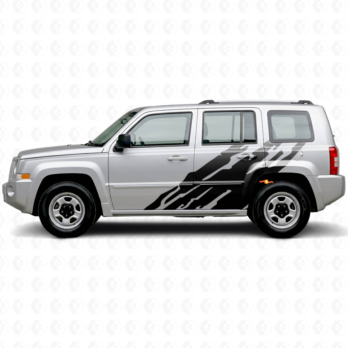 Mud Splash Graphic Side Vinyl Decal for Jeep Patriot 2007-2017