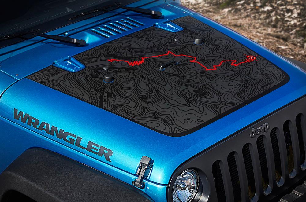 Jeep wrangler hood graphics