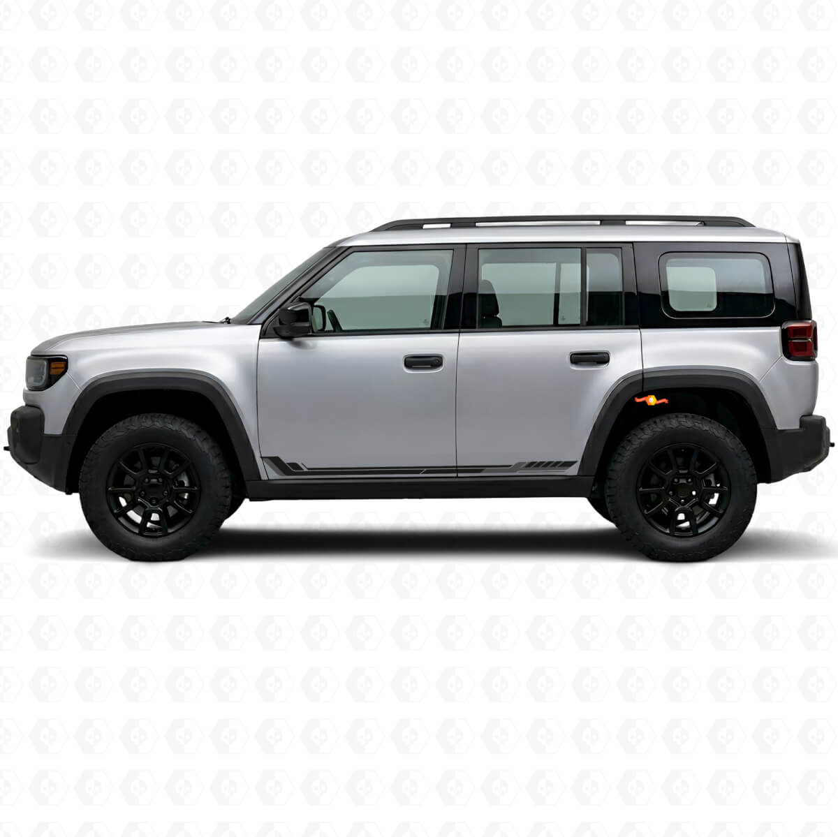 Racing Style Side Stripes Vinyl Decal for Jeep Recon 2026+