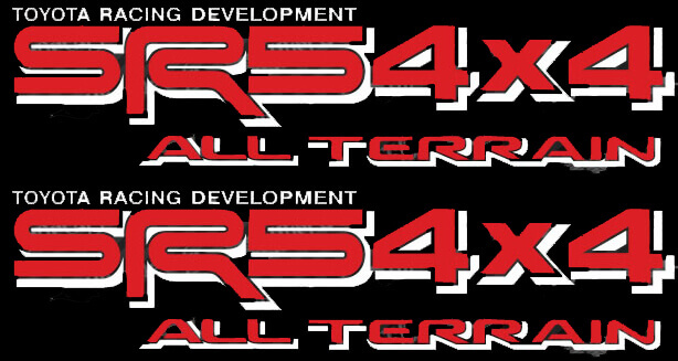 SR5 4x4 All Terrain TRD-Style Side Vinyl Decals for Toyota 