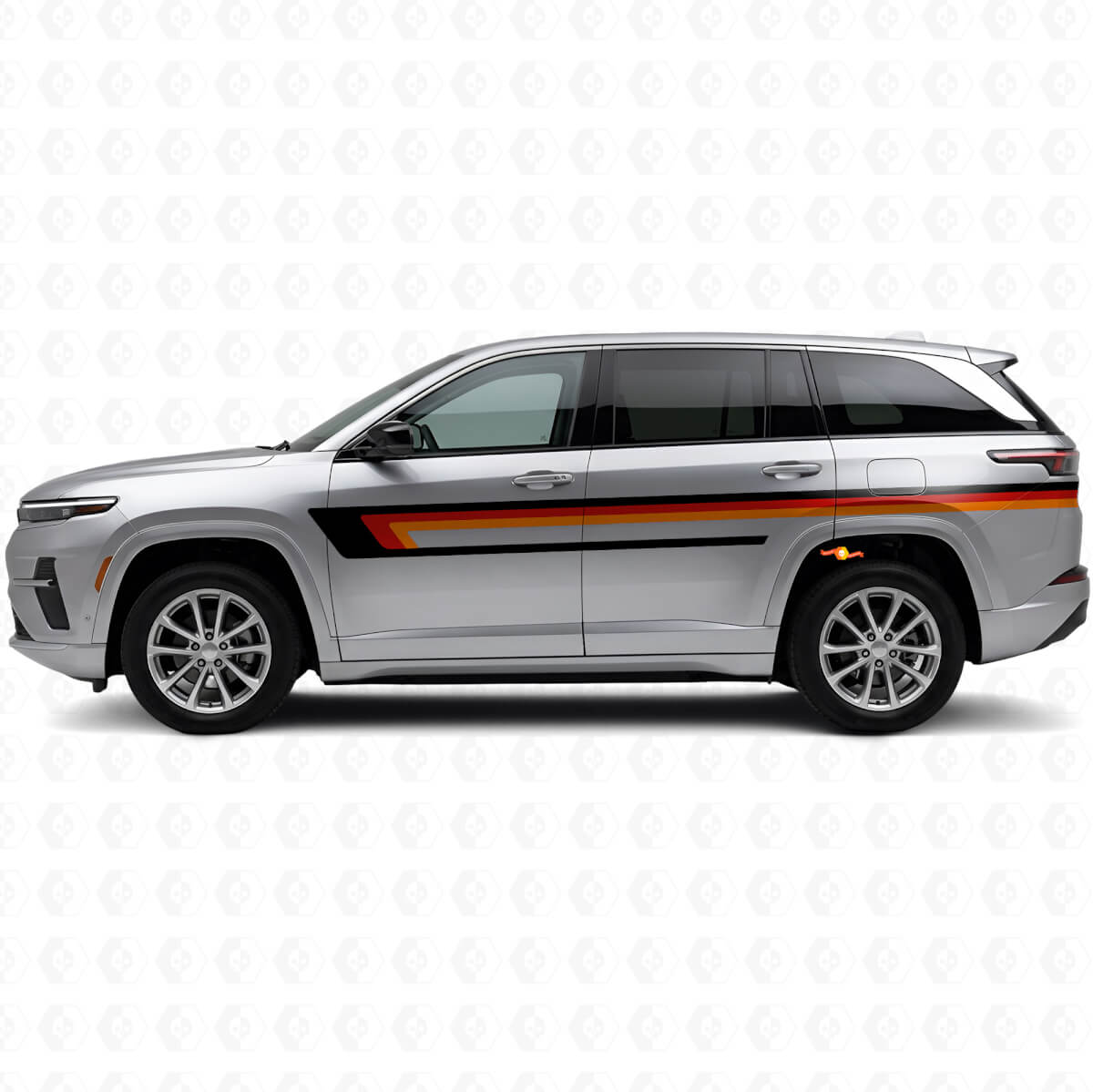 Triple Stripes Door Side Vinyl Decal for Jeep Wagoneer S 2024+