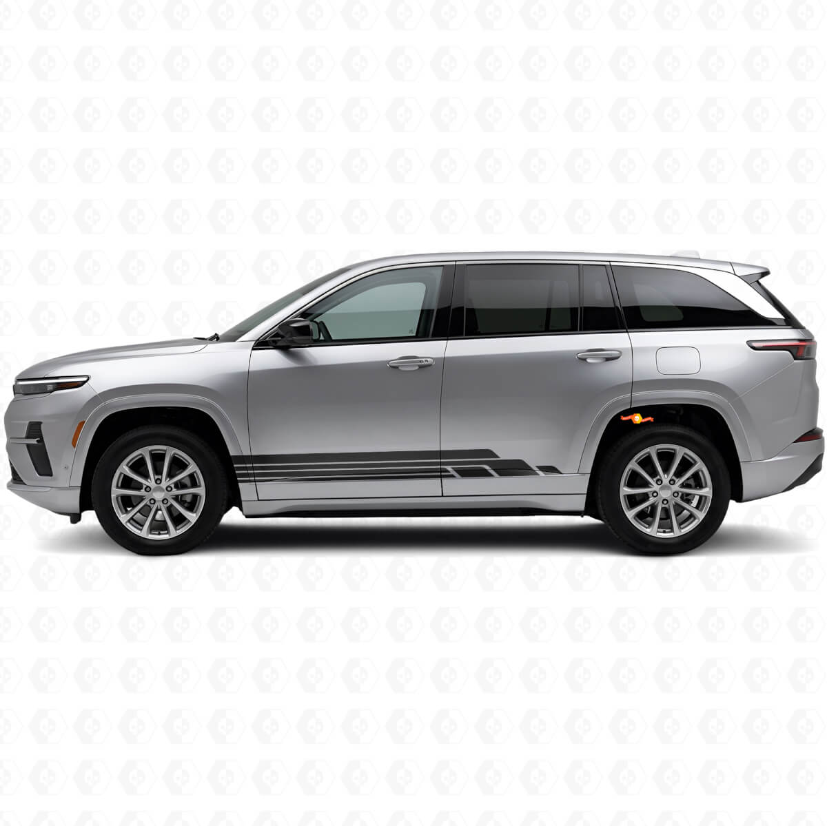 Curved Stripes Side Vinyl Decal Kit for Jeep Wagoneer S 2024+