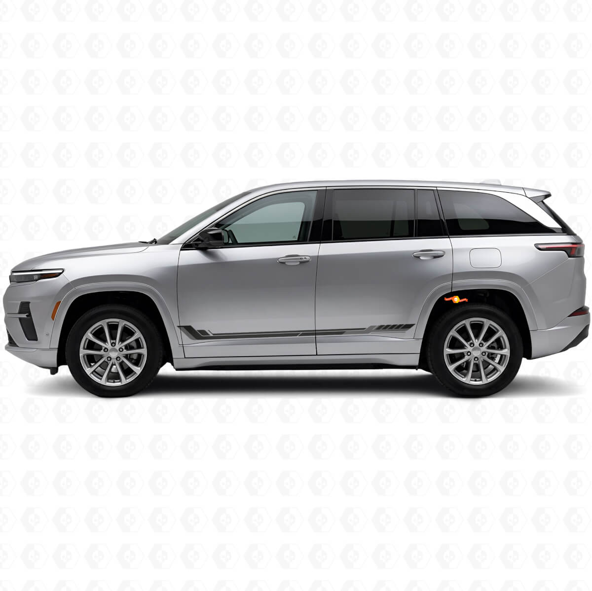 Racing Style Side Stripes Vinyl Decal for Jeep Wagoneer S 2024+