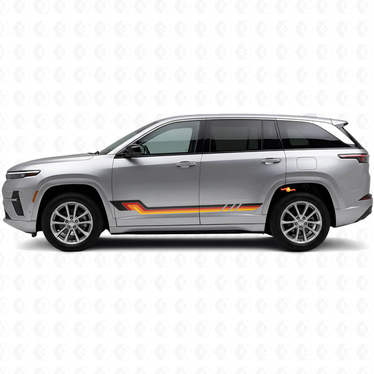Vintage Style Side Stripes Vinyl Decal for Jeep Wagoneer S 2024+