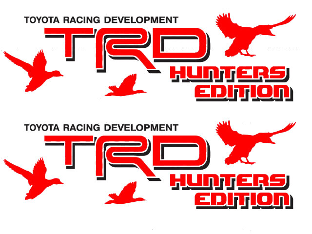 TRD Hunters Edition Side Vinyl Decal Set for Toyota FJ Cruiser