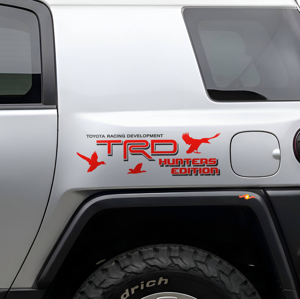 TRD Hunters Edition Side Vinyl Decal Set for Toyota FJ Cruiser