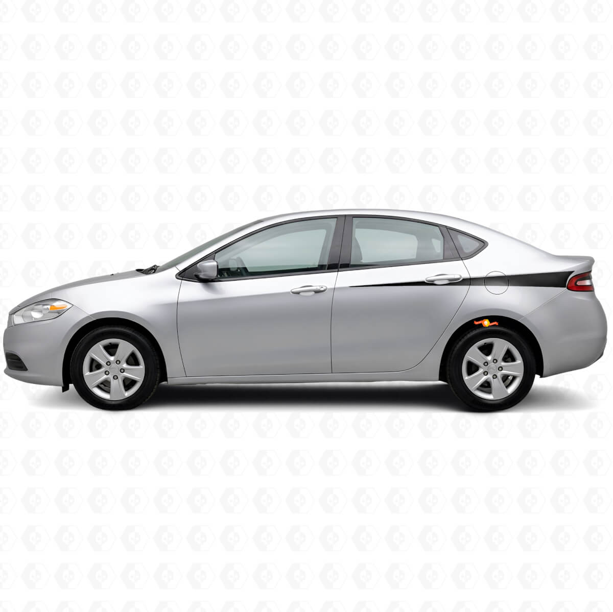 Sharpened Side Stripes Vinyl Decal Kit for Dodge Dart 2013+
