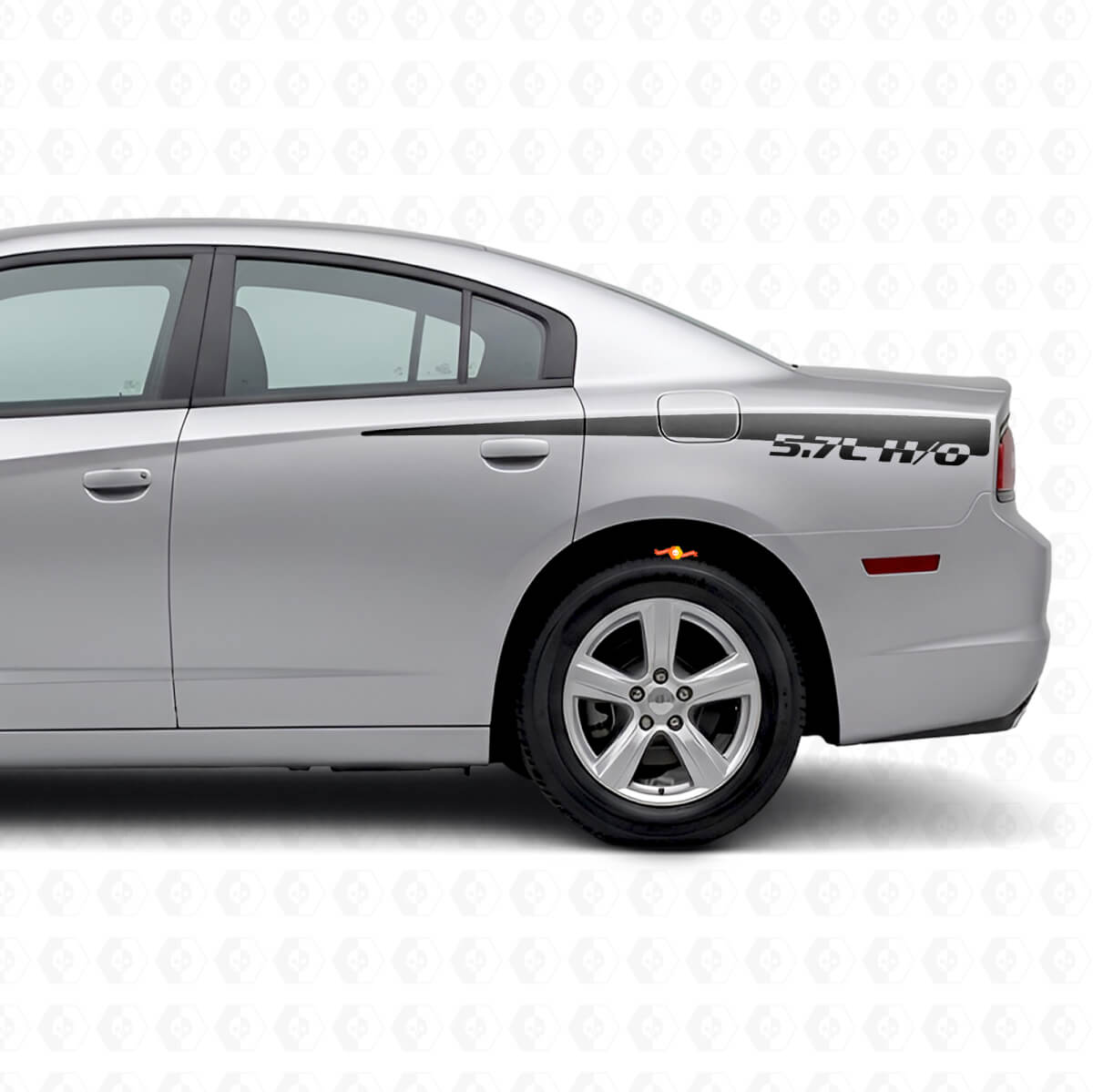 5.7L H/O Side Stripes Vinyl Decal for Dodge Charger 2011-2014