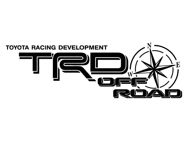 2 TOYOTA TRD OFF DERIGHT COMPASS TODOS LOS TERRAIN Decal Mountain TRD Racing Development Side Vinyl Decal Sticker 3