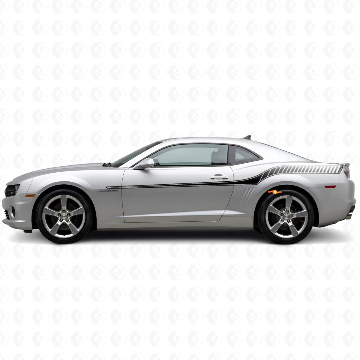Racing Style Side Stripes Vinyl Decal Kit For Chevrolet Camaro 2010-2013