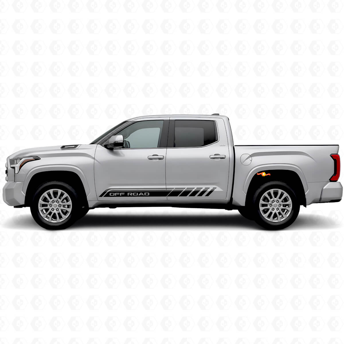 Off Road Lettering Rocker Panel Stripes Vinyl Decal For Toyota Tundra 2022+