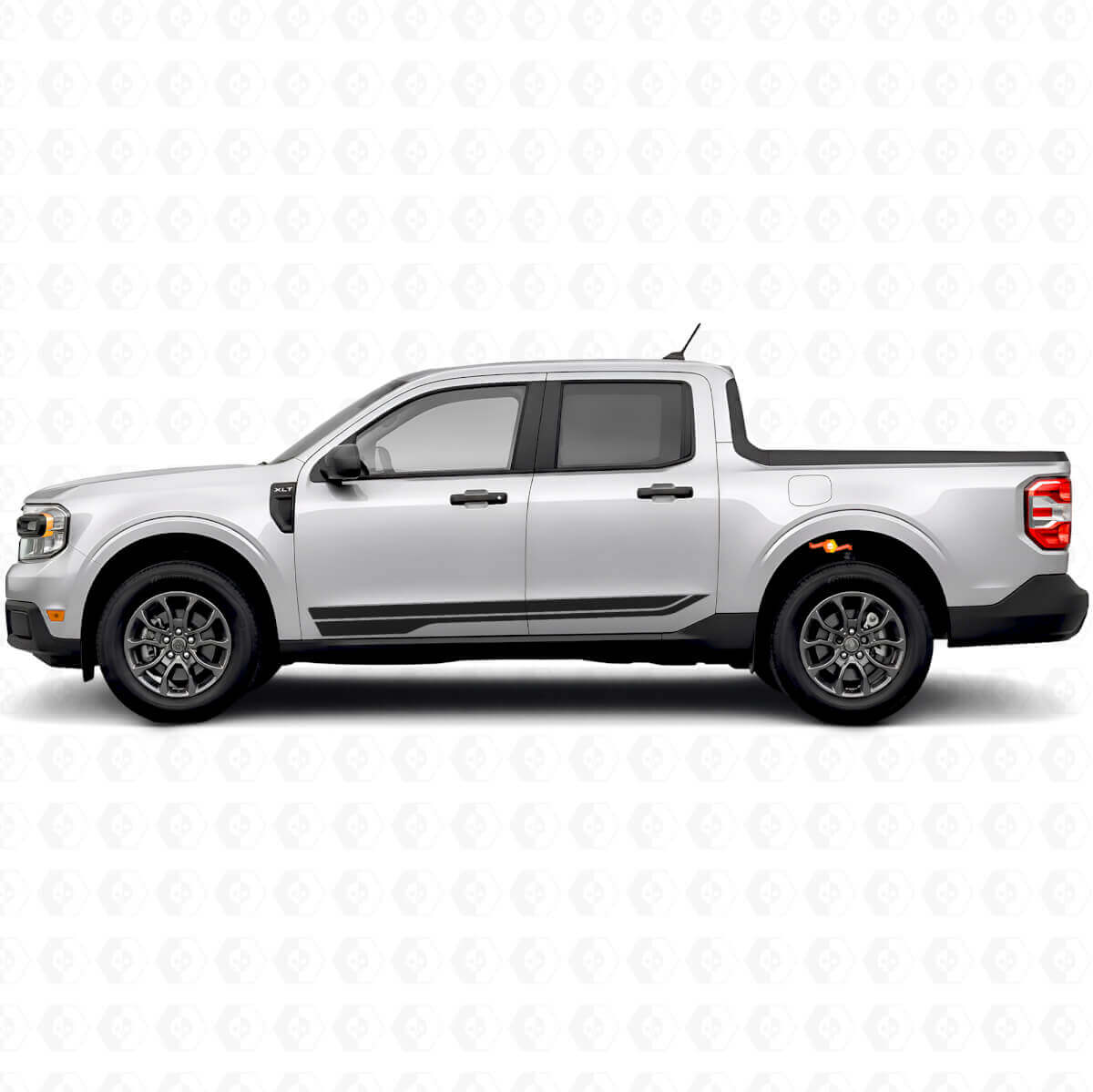Twin Door Side Stripes Vinyl Decal Kit For Musclecar Maverick 2022-26