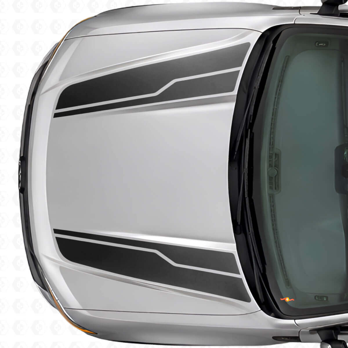 Twin Hood Stripes Vinyl Decal Kit For Musclecar Maverick 2022-26