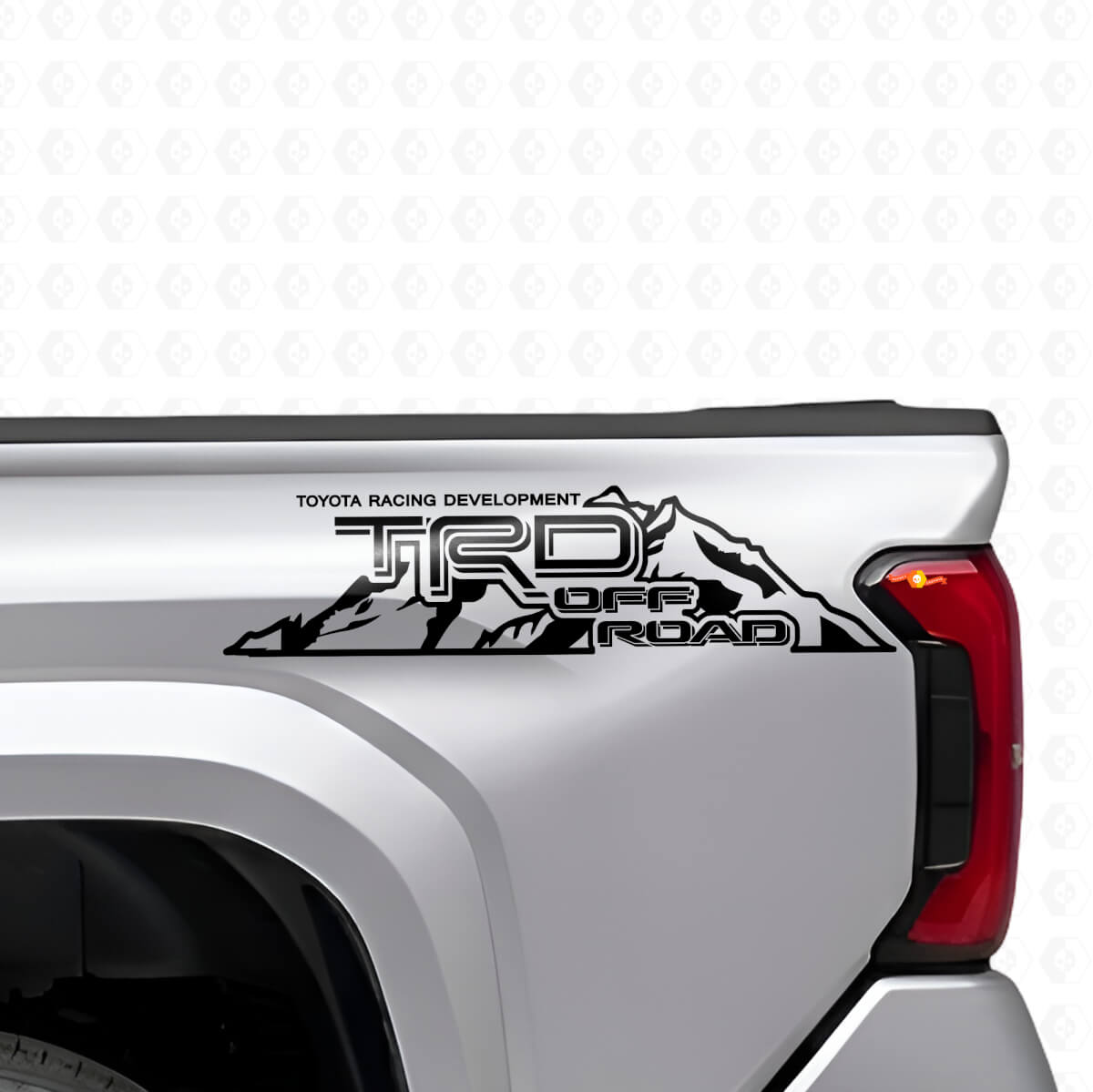 TRD Off Road Mountain Style Side Vinyl Decal Set for Toyota Trucks