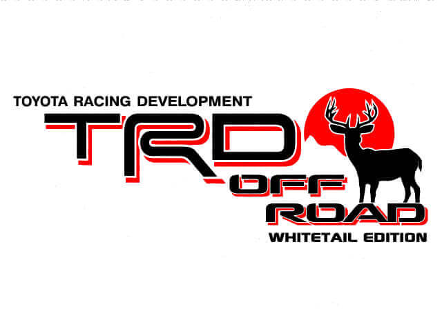 TRD Off Road Whitetail Edition Vinyl Decals for Toyota FJ Cruiser