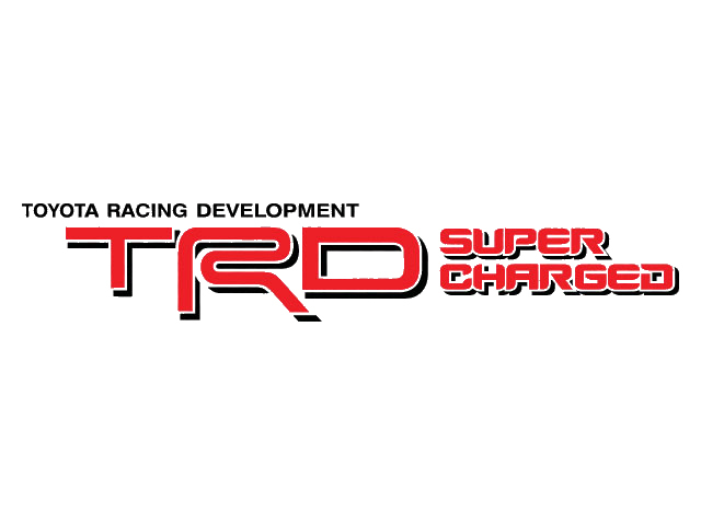 2 Toyota Trd Supercharged Decal Trd Racing Development Side Vinyl Decal Sticker