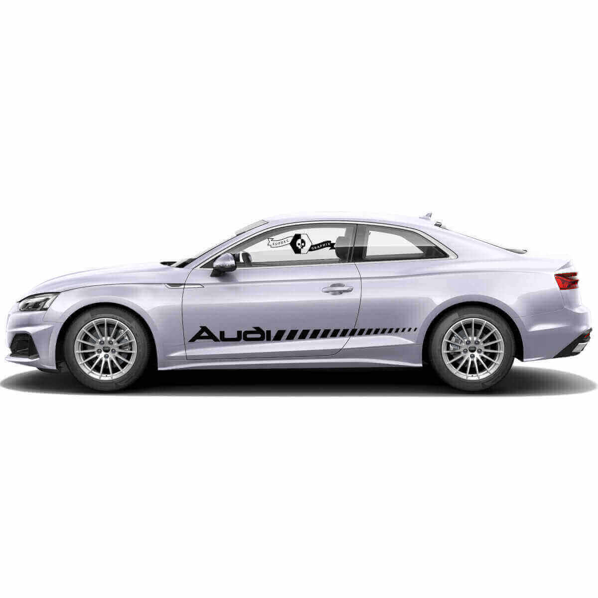 Strobe Style Branded Side Vinyl Decal Kit for for Audi A5