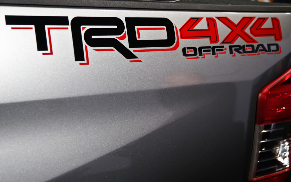 TRD Style 4x4 Off Road Bed Vinyl Decals Kit for Toyota Tacoma