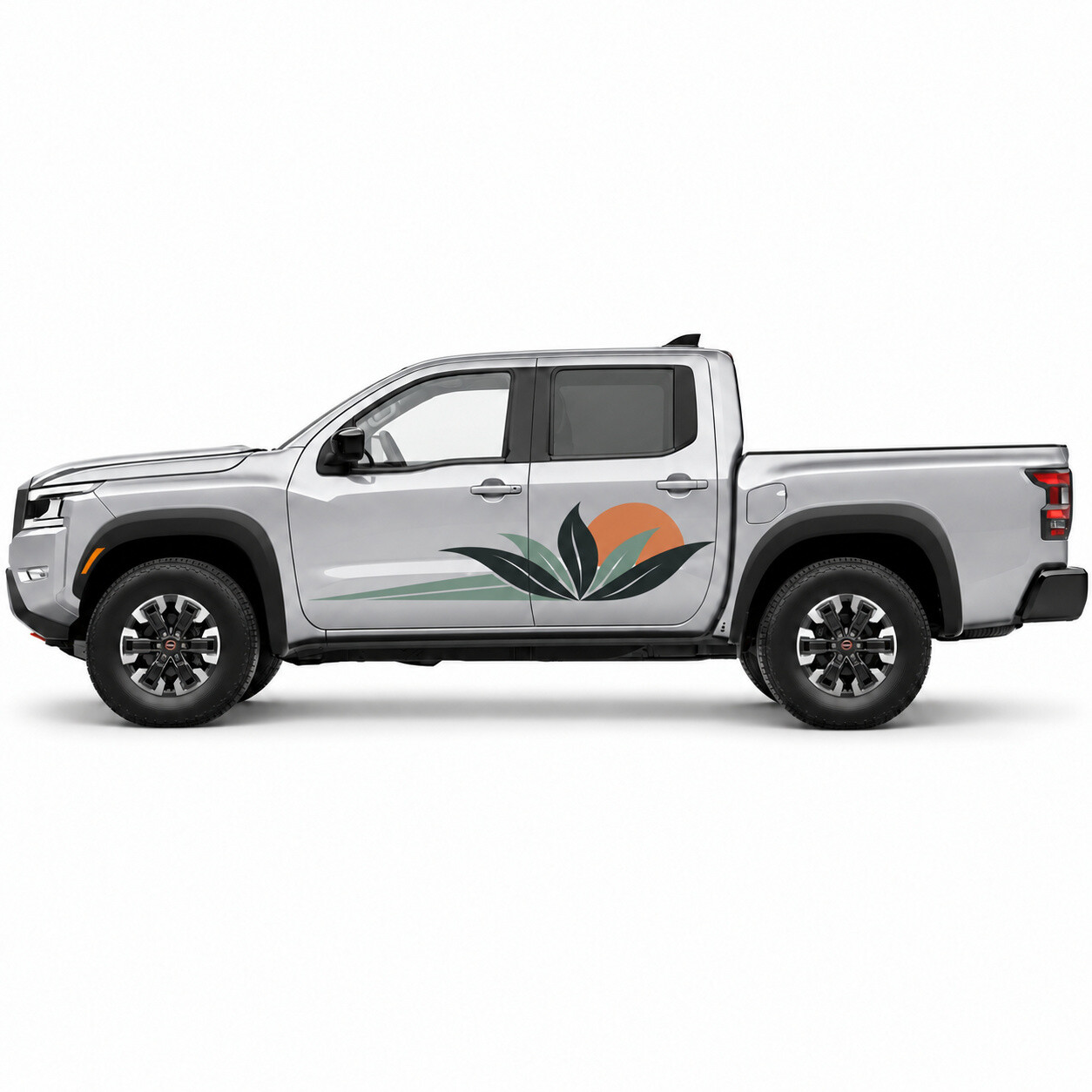 Agave Solstice Desert Sun Side Door Vinyl Decal Sticker for Nissan Frontier