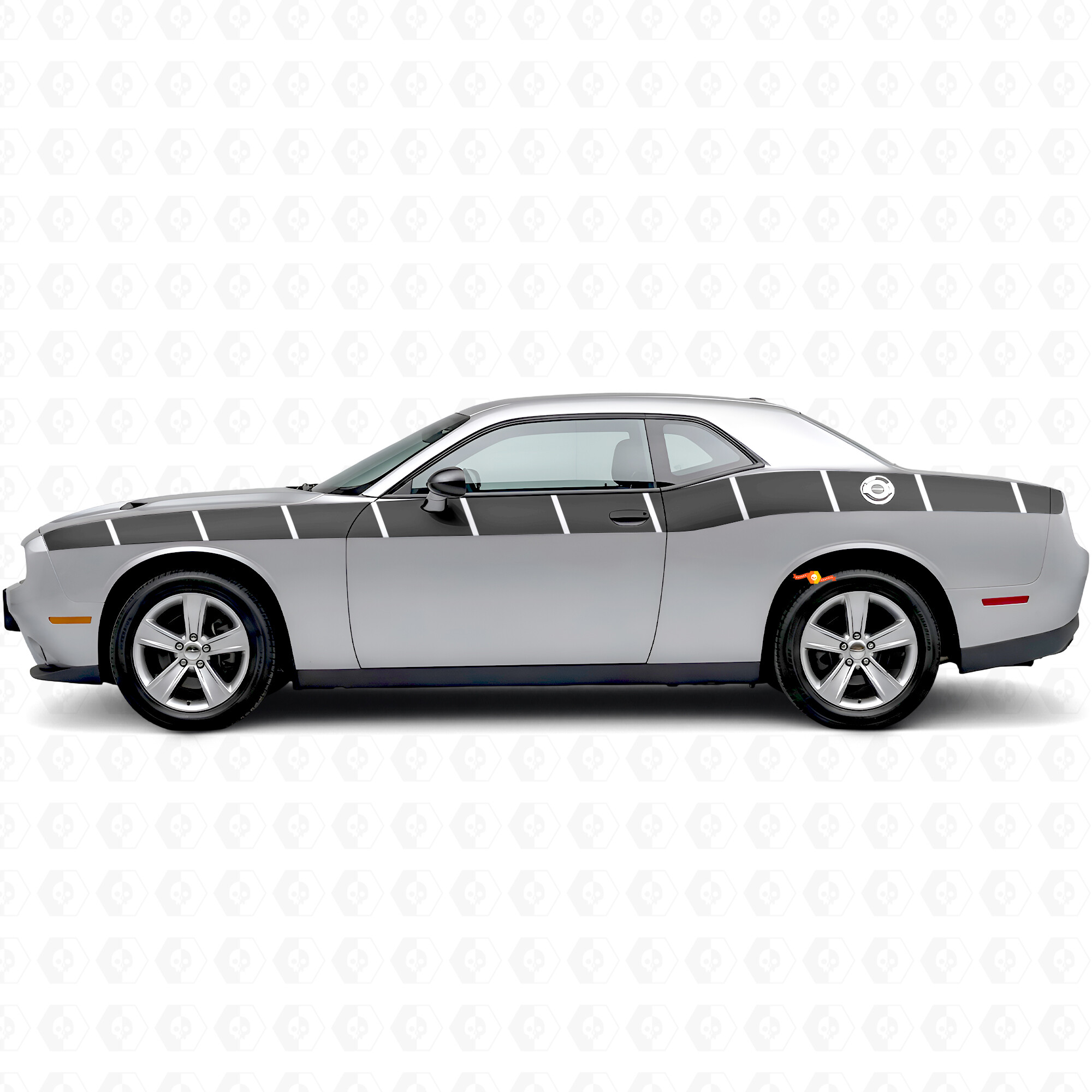 Strobe Style Stripes Side Vinyl Decal Sticker for Dodge Challenger
