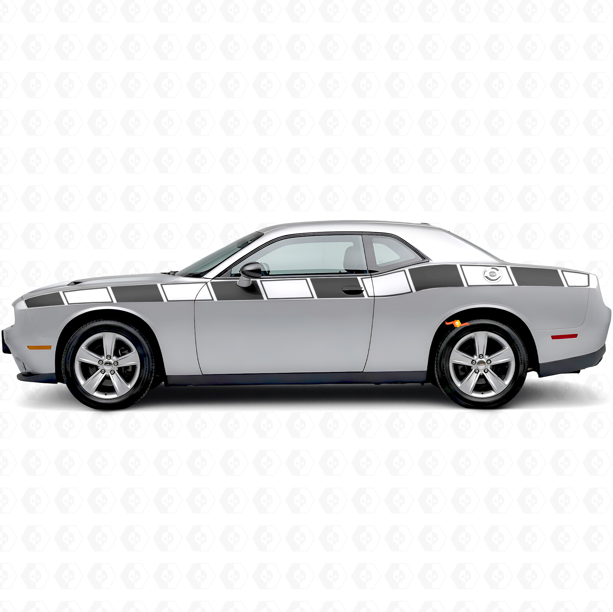 Strobe Graphic Stripes Side Vinyl Decal Sticker for Dodge Challenger