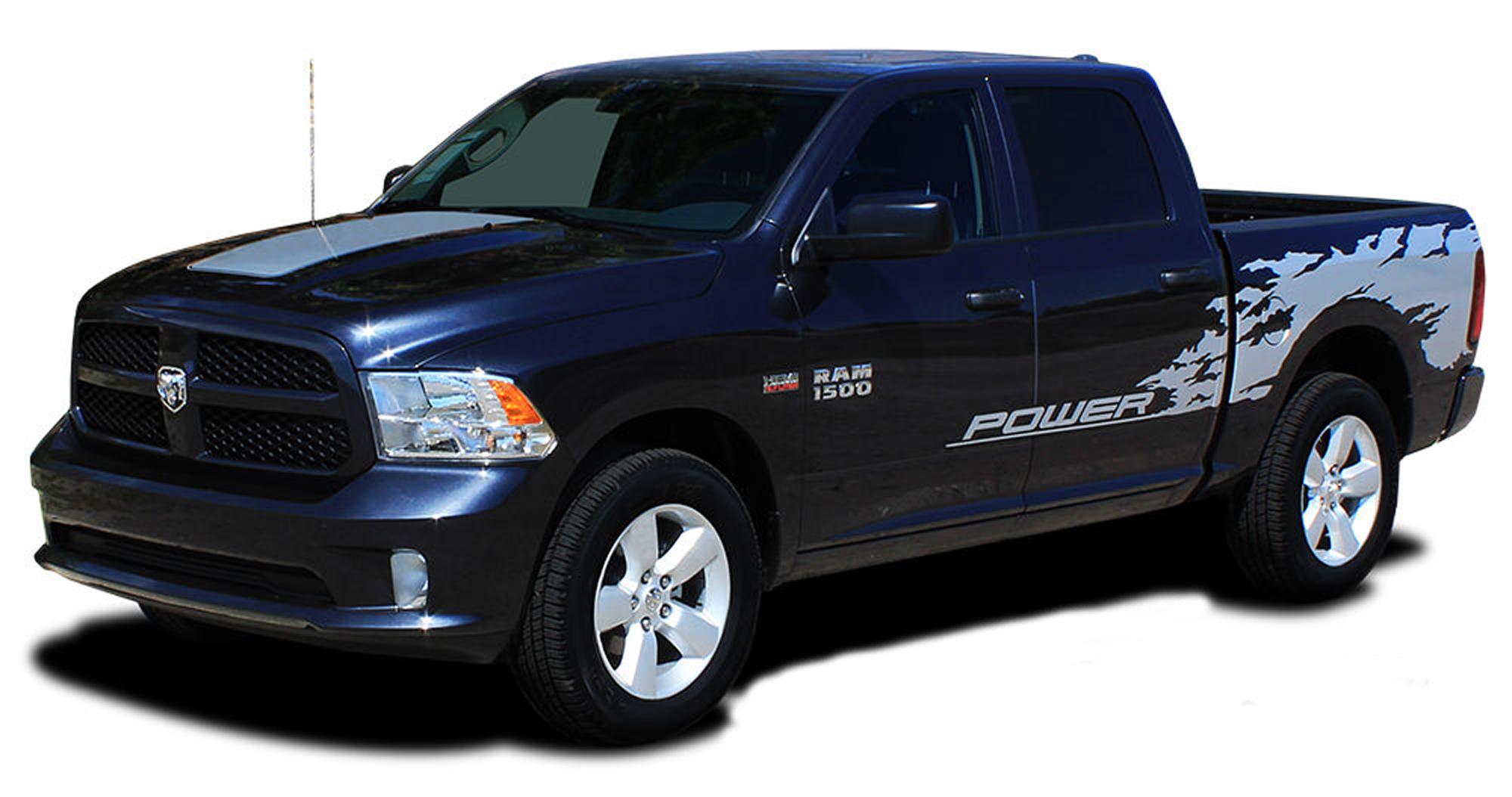 2011-2015 Dodge Ram RAGE Bed Graphics Solid or Multi Color Vinyl Decals Stripes