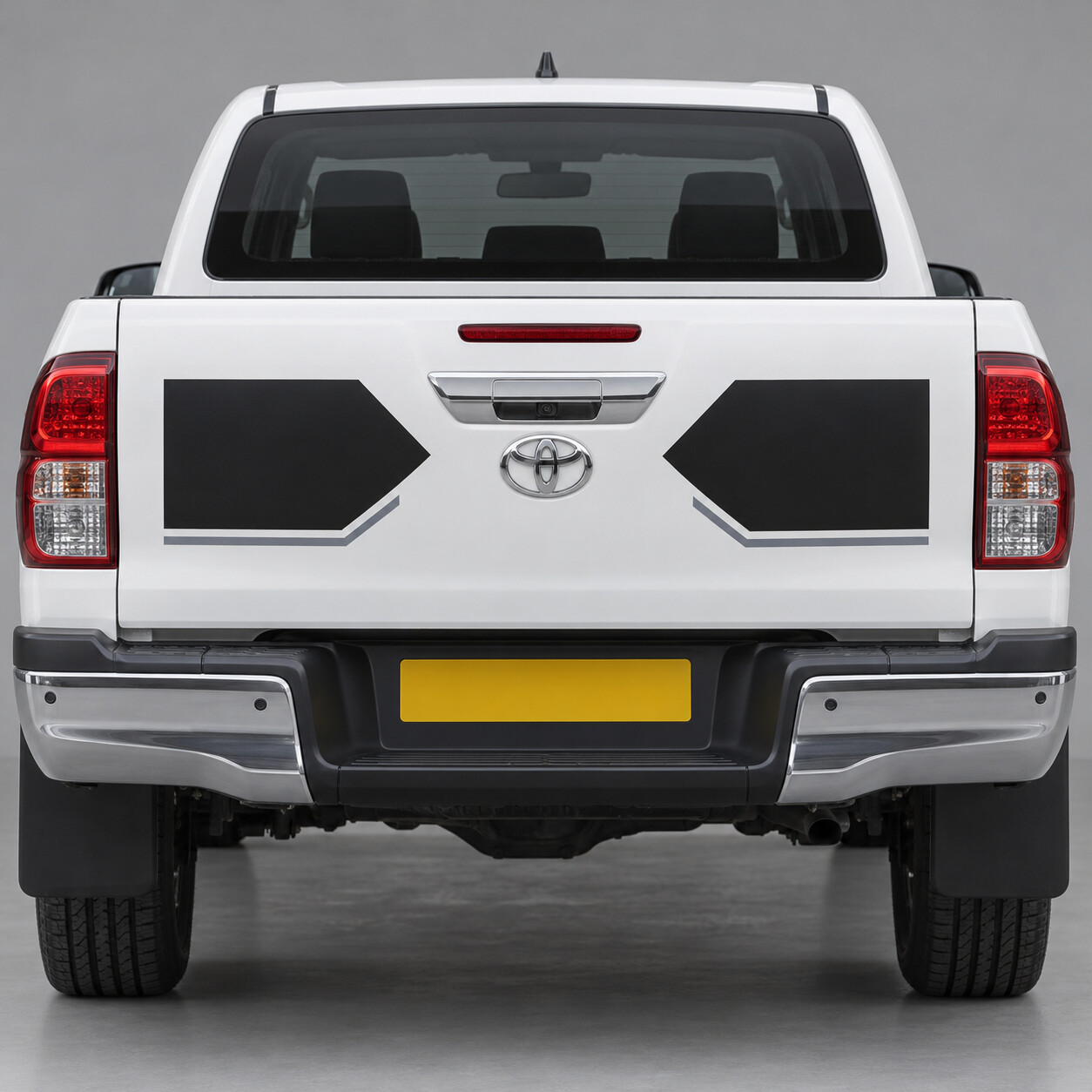 Inward Wings Tailgate Vinyl Decal Sticker for Toyota Hilux Double Cab 2016-2020 Pre-2020-Facelift