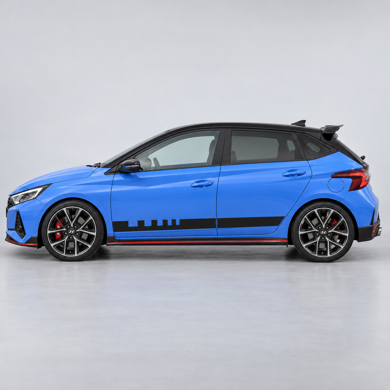 Pit Lane Teeth Side Vinyl Decal Sticker for Hyundai i20 N BC3 2021-2024