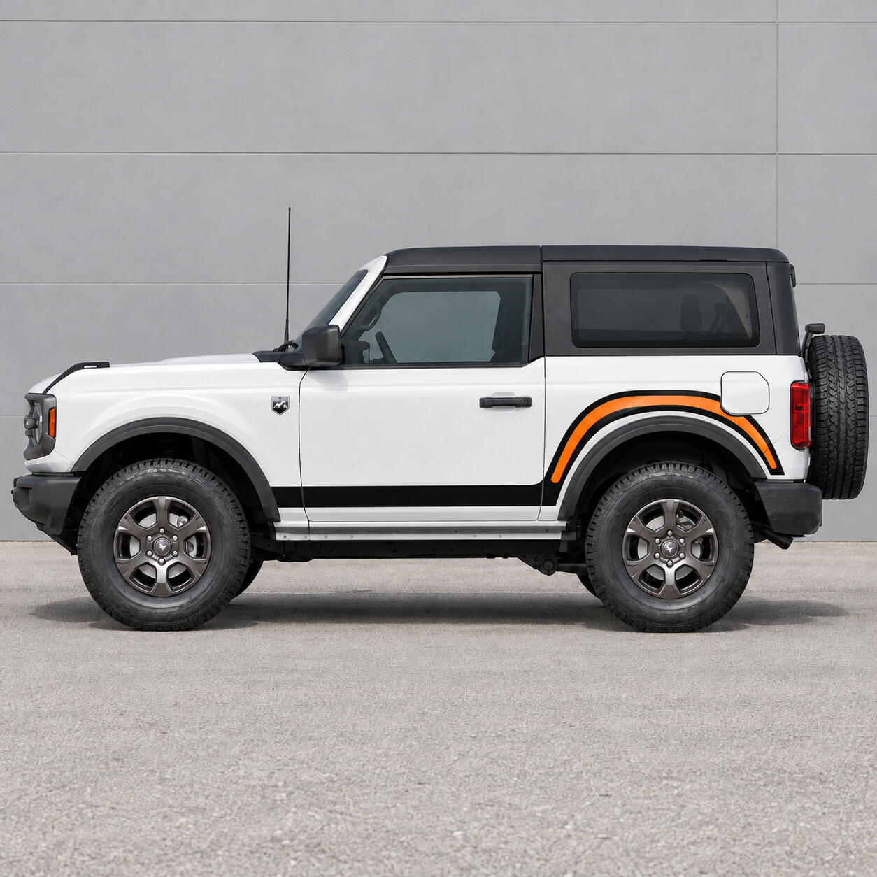 Rear Arch Collar Big Bend 2-Door Side Vinyl Decal Sticker for Ford Bronco 2024
