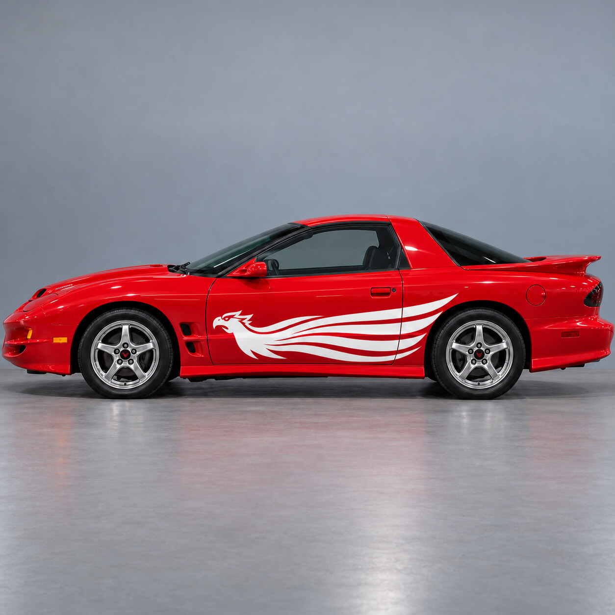 Phoenix Flight Side Vinyl Decal Sticker for Pontiac Firebird 2002
