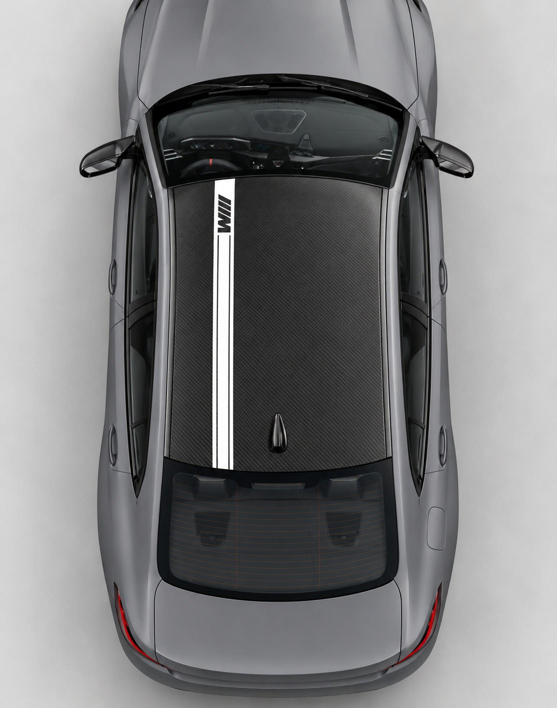 M Style Roof Stripe Vinyl Decal for BMW M3 Competition Roof Side Vinyl Decal Sticker for BMW M3 G80/G81 2020-present