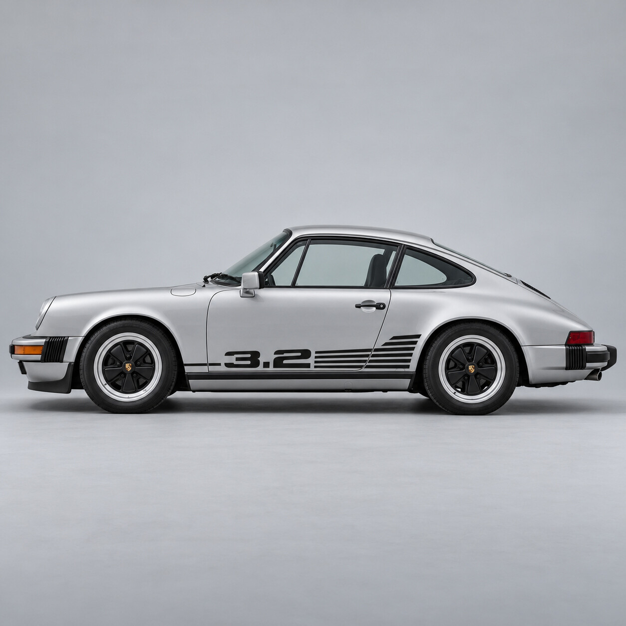Cooling Fin 3.2 Side Vinyl Decal Sticker for Porsche 911 Carrera 1984-1989