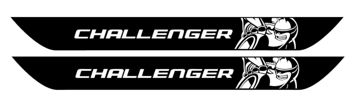 Scat Pack Style Door Sill Vinyl Decal Stickers for Dodge Challenger 