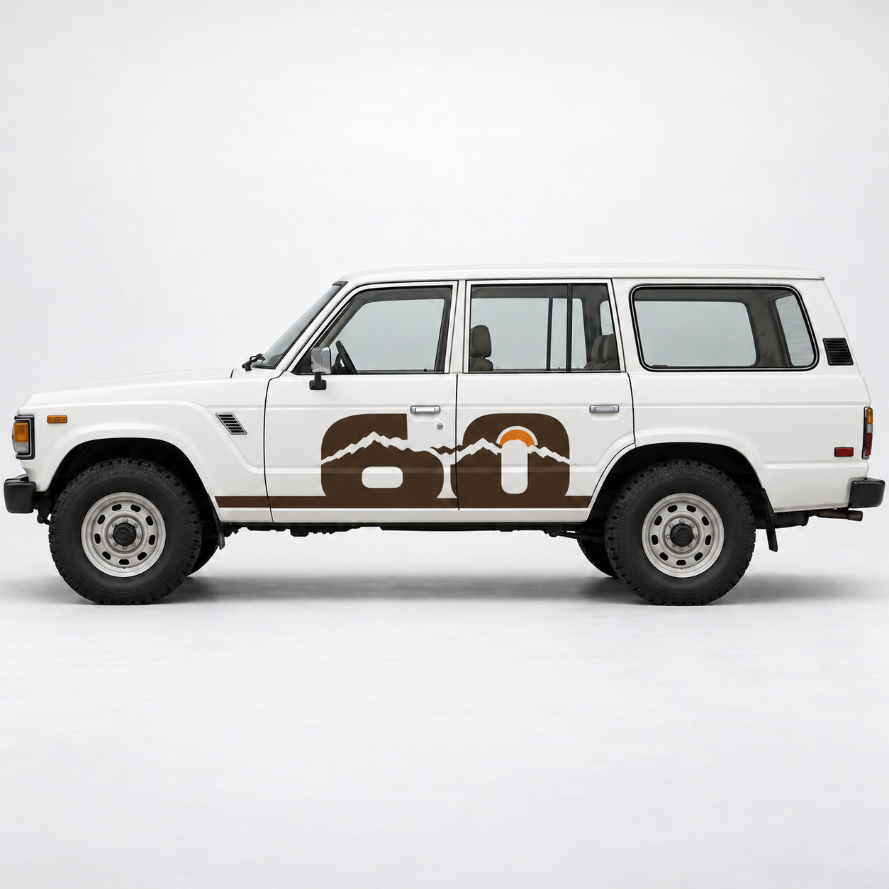 Number Ridge Side Vinyl Decal Sticker for Toyota Land Cruiser FJ60 1981–1987