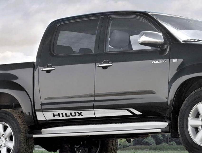Branded Side Stripes Vinyl Decal Kit for Toyota Hilux SR5
