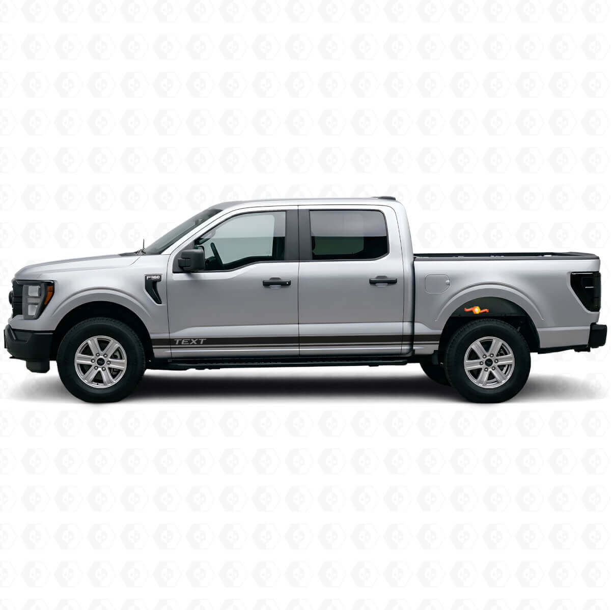 Dual Custom Side Stripes Vinyl Decal Kit for Musclecar truck 2016