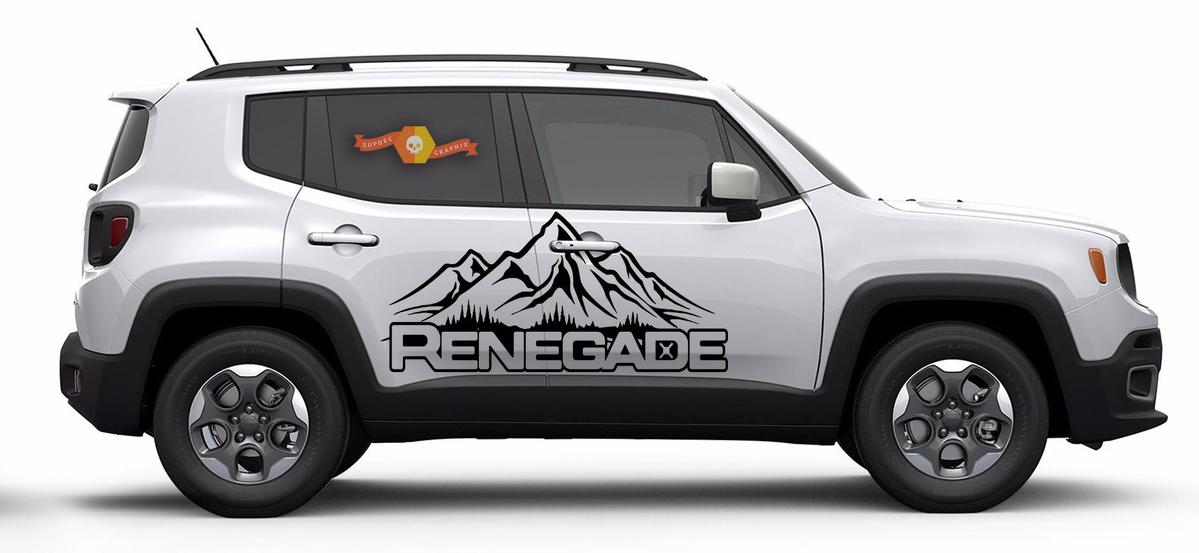 Blackout Hood Stripe Vinyl Decal For Jeep Renegade 2015-2024 – Oracal Self-Adhesive Graphic