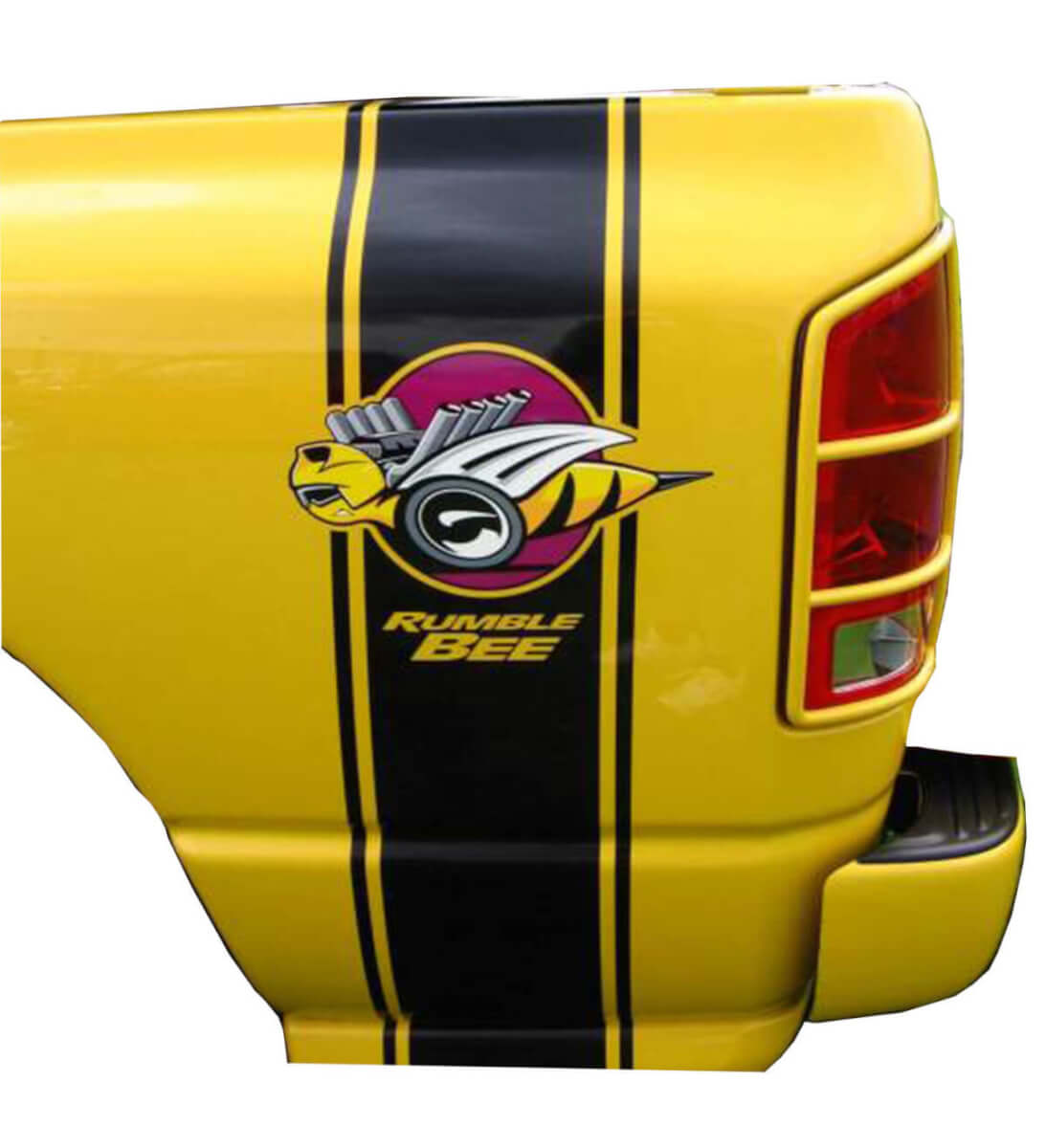 Rumble Bee Driver Side Truck Decal Stickers for Dodge Ram + Bonus Bees