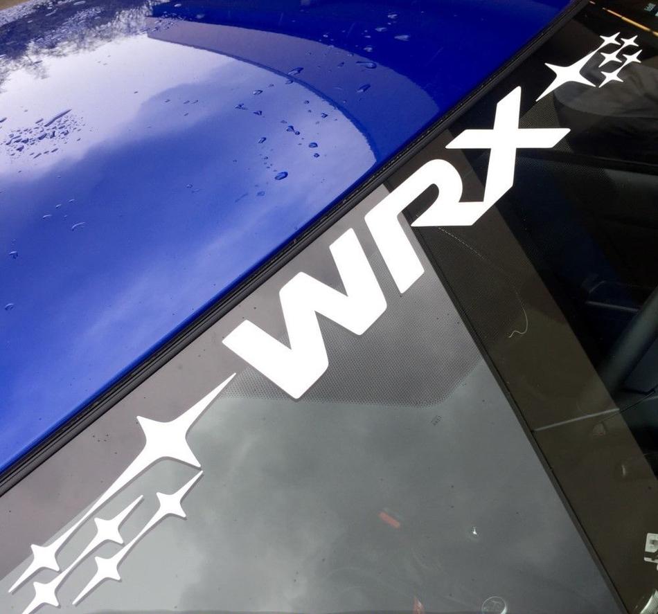 Subaru WRX Impreza Windshield Banner Vinyl Etiqueta de vinilo Calcomanía Gráfico Rally Logo Sti