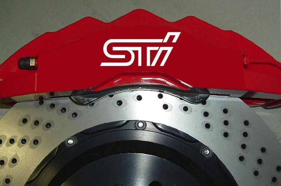 8 X STI Subaru Bremssattel Aufkleber Aufkleber Vinyl Emblem Grafik Auto