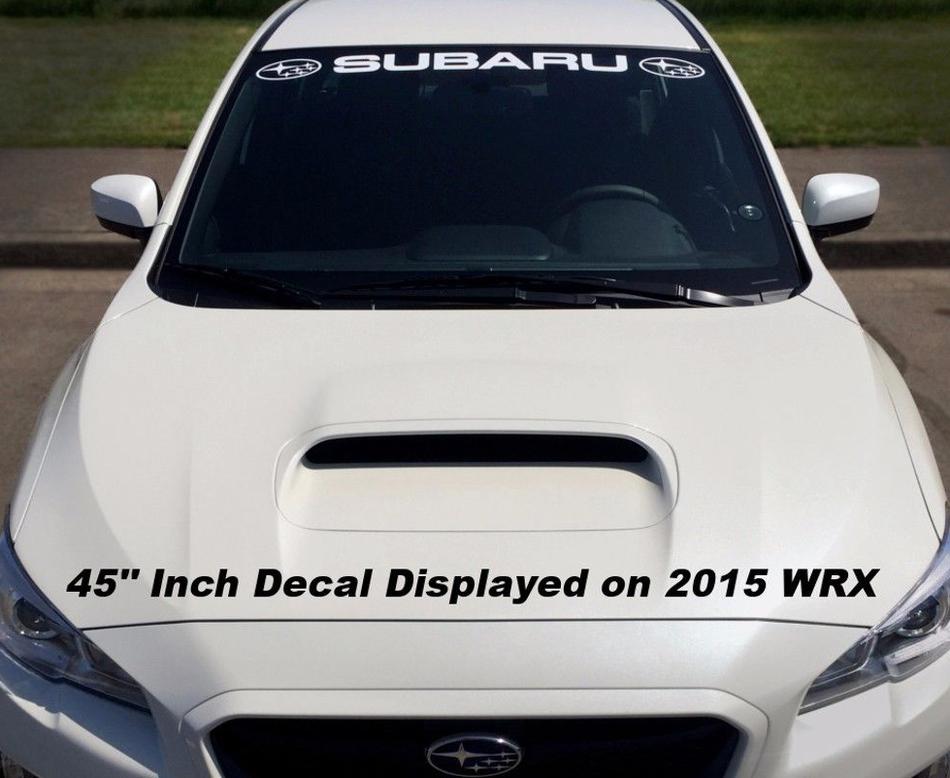 Subaru Windshield Sticker Banner Decal Vinyl Rally Window Graphic WRX custom STI