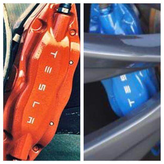 10pc Custom TESLA Brake Caliper Vinyl Sticker Decal Inscription Overlay Graphic