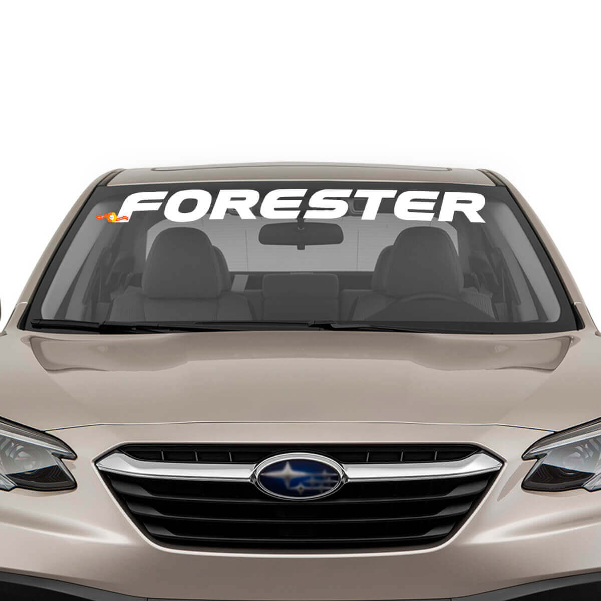 Brand Lettering Windshield Decal Sticker Vinyl Graphics For Subaru Forester