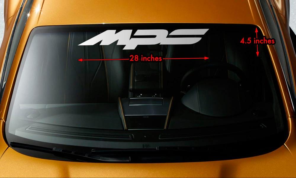 MAZDA MPS MAZDASPEED 3/6 Windshield Banner Vinyl Premium Decal Sticker 28